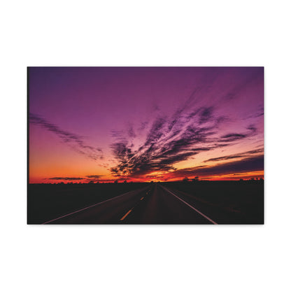 Backroad Sunset Matte Canvas