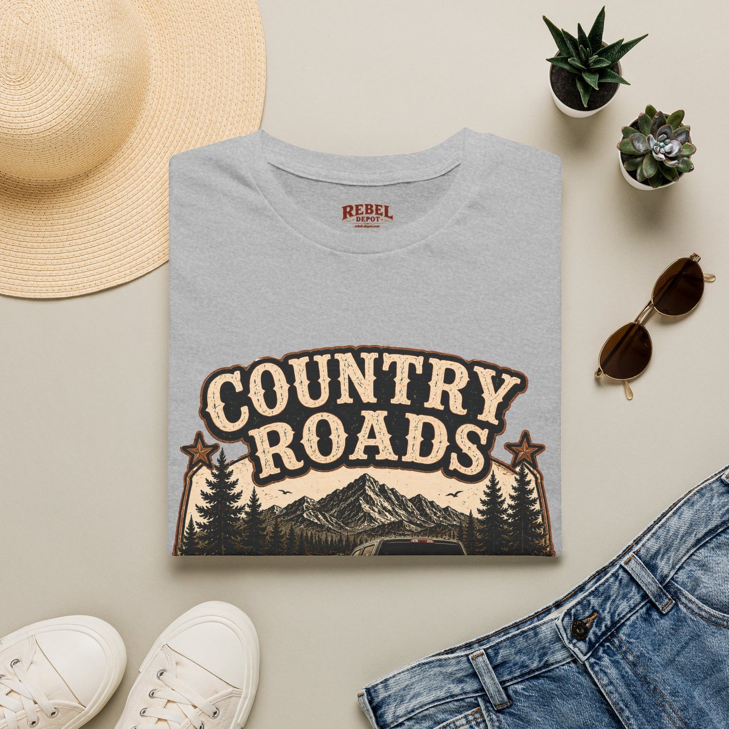 Country Roads Ford  Adult Size T-Shirt