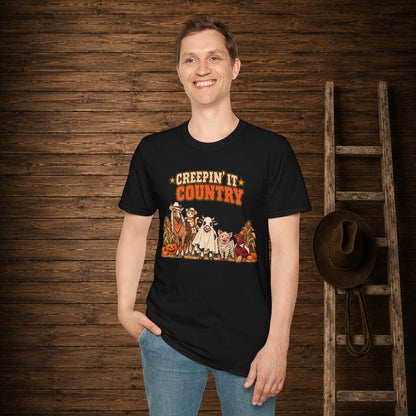 Creepin It Country   Adult Size T-Shirt