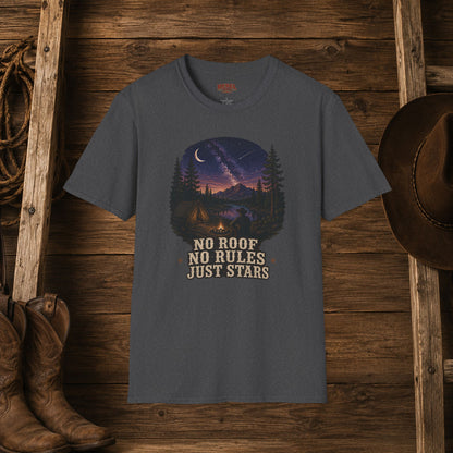No Roof No Rules   Adult T-Shirt