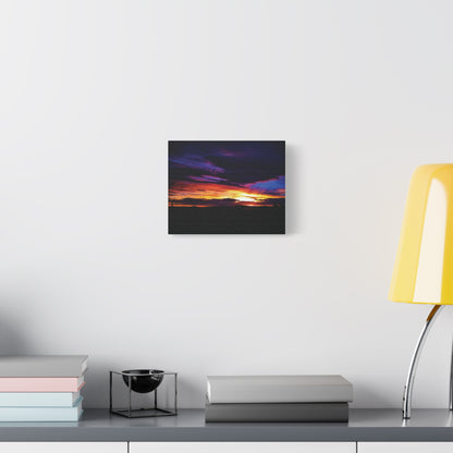Pasture Sunset Matte Canvas Art