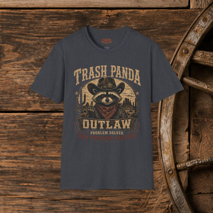 Trash Panda Outlaw (Offensive) Cowboy  Adult T-Shirt