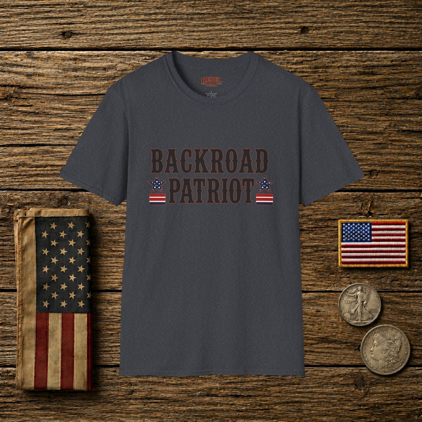 Backroad Patriot  Adult Size T-Shirt