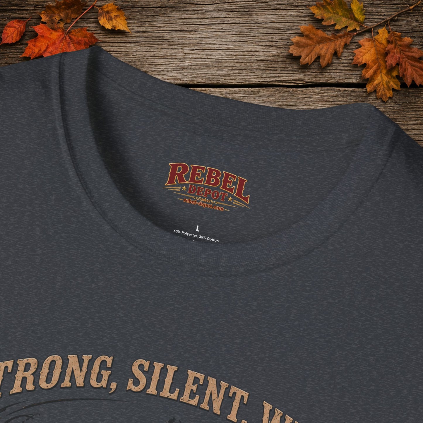 Strong Silent Wild Bear  Adult Size T-Shirt