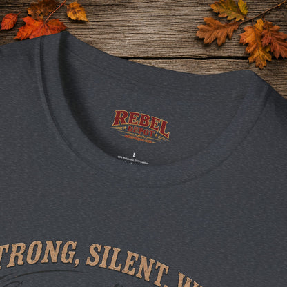 Strong Silent Wild Bear  Adult Size T-Shirt
