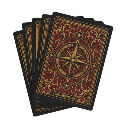 Compass Rose  Poker Cards