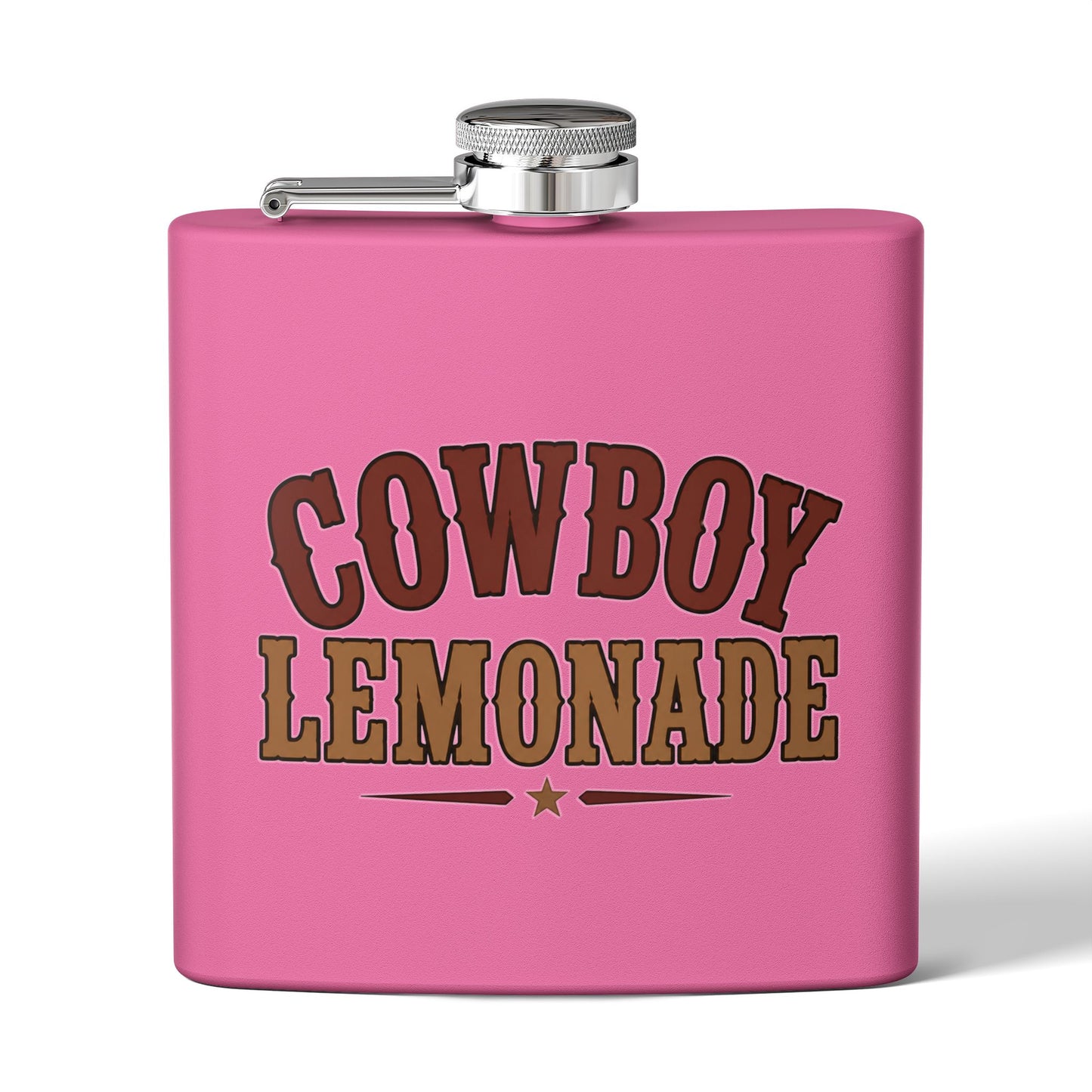 Cowboy Lemonade   Stainless Steel Flask, 6oz