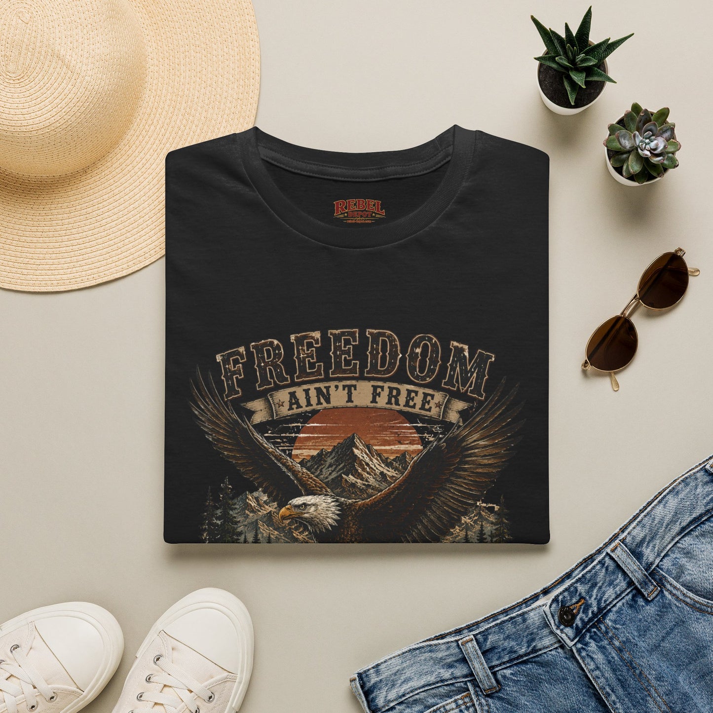 American Rebel Eagle Adult Size T-Shirt