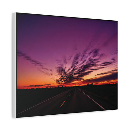 Backroad Sunset Matte Canvas