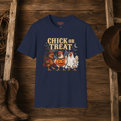 Chick Or Treat   Adult Size T-Shirt