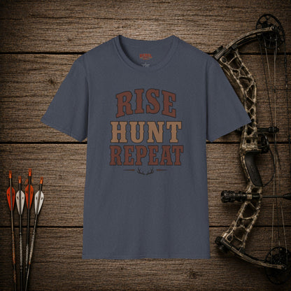 Rise Hunt Repeat  Adult T-Shirt
