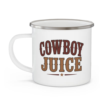 Cowboy Juice   Enamel Camping Mug
