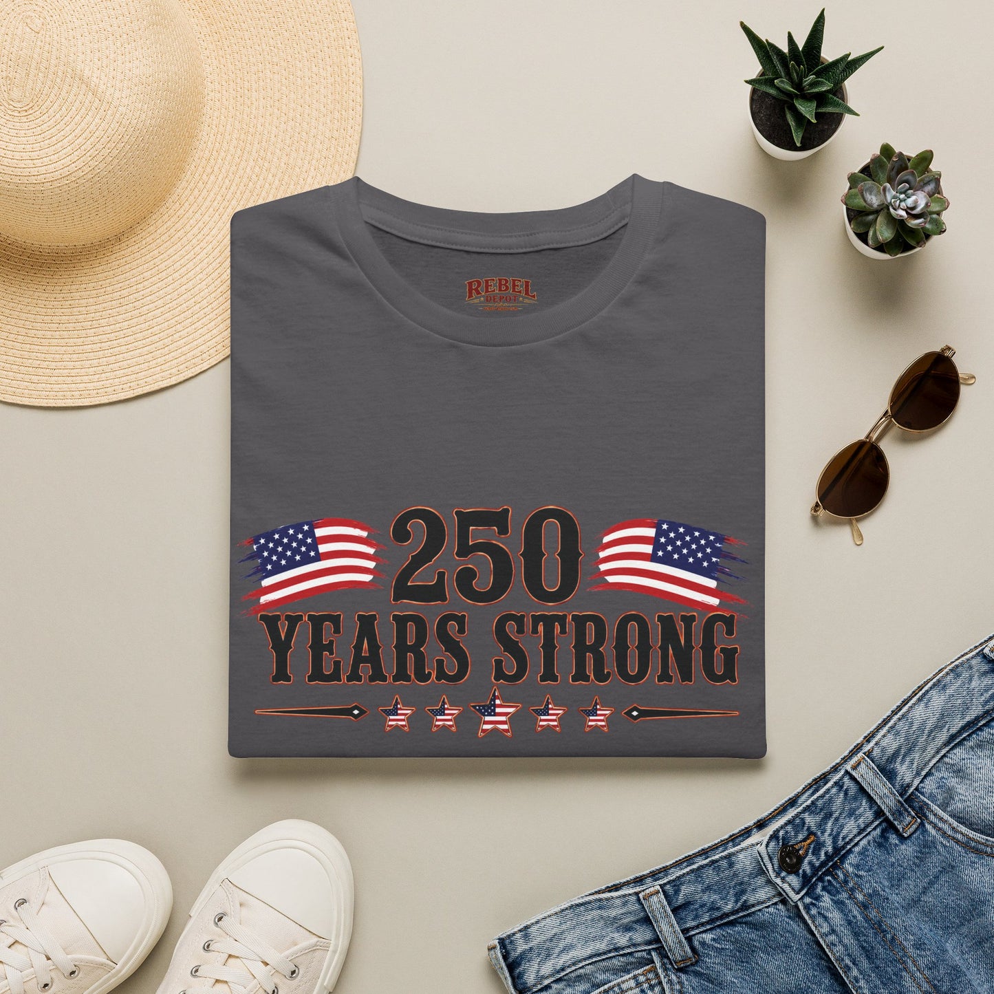250 Years Strong  Adult Size T-Shirt