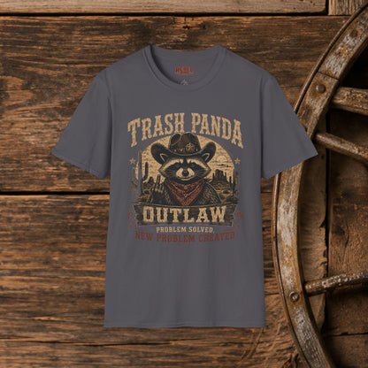 Trash Panda Outlaw (Offensive) Cowboy  Adult T-Shirt