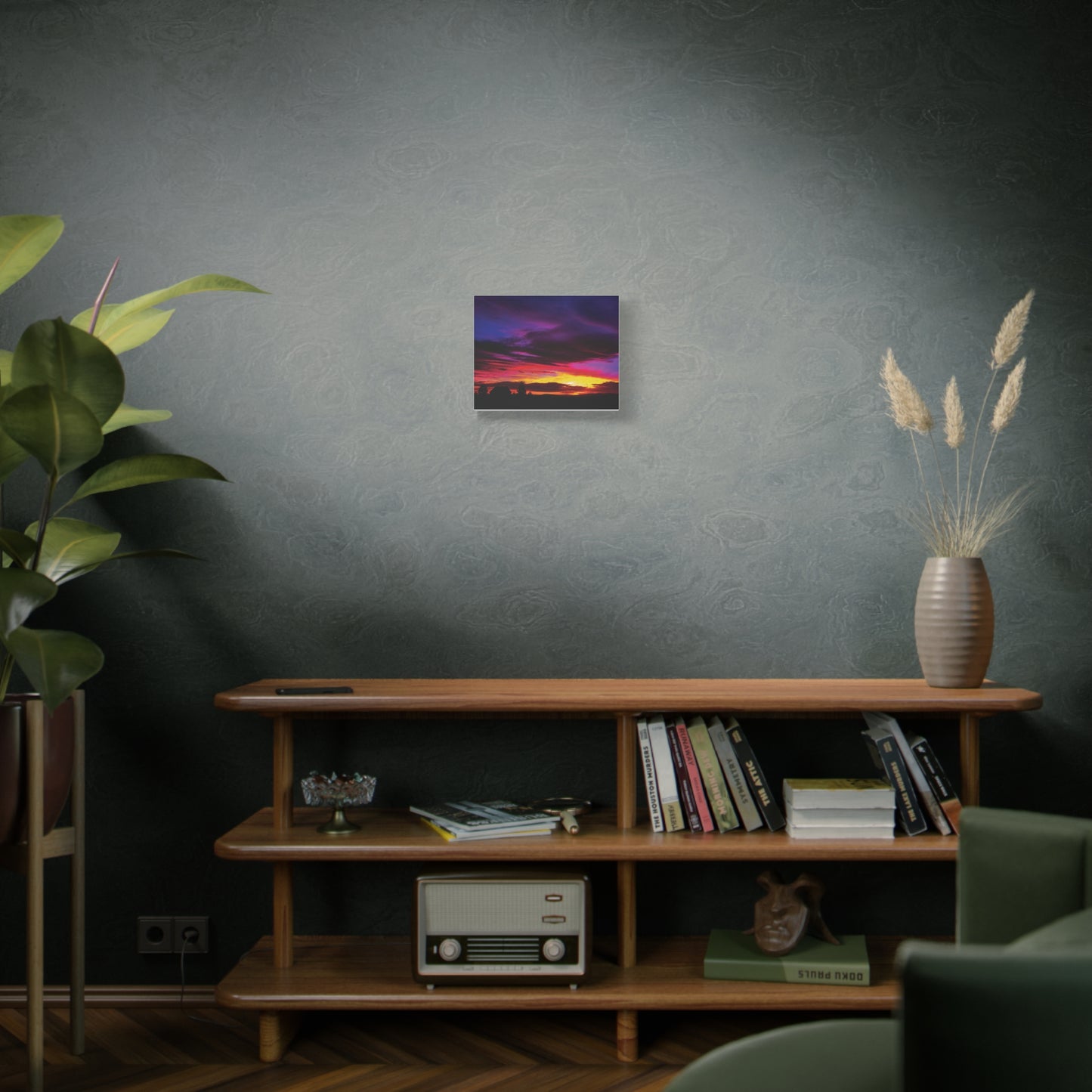 Farm Sunset Matte Canvas Art