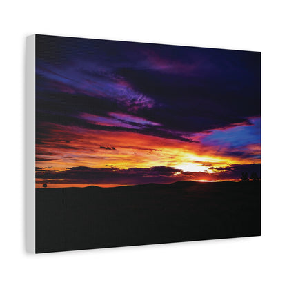 Pasture Sunset Matte Canvas Art
