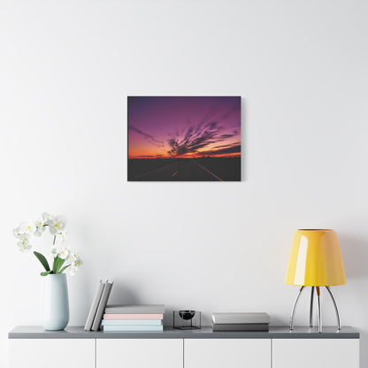 Backroad Sunset Matte Canvas