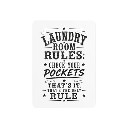 Laundry Room Rules  Metal Art Sign
