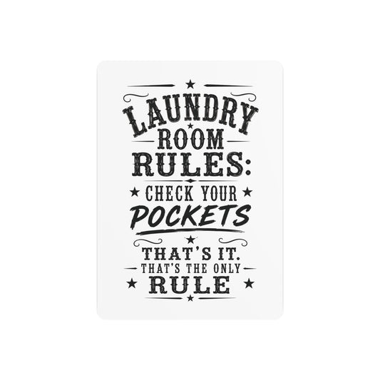 Laundry Room Rules  Metal Art Sign