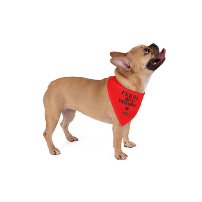 Feral But Friendly  Pet Bandana