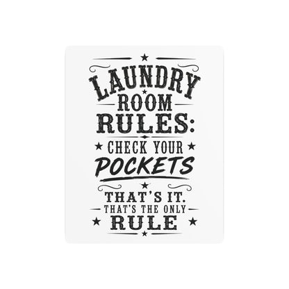Laundry Room Rules  Metal Art Sign