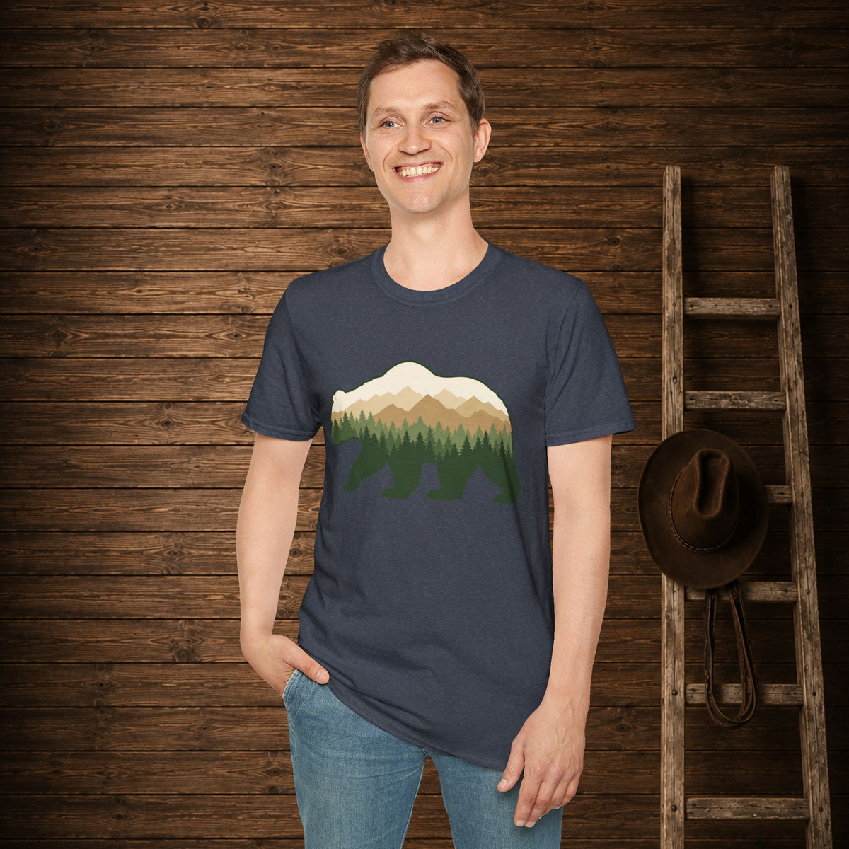 Wilderness Bear   Adult Size T-Shirt