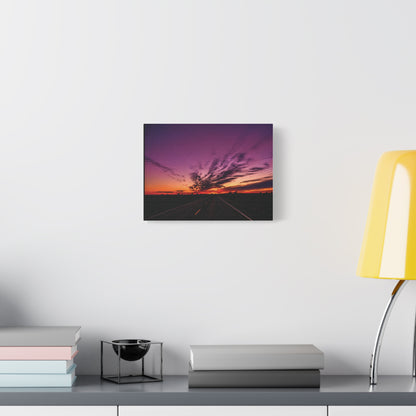 Backroad Sunset Matte Canvas