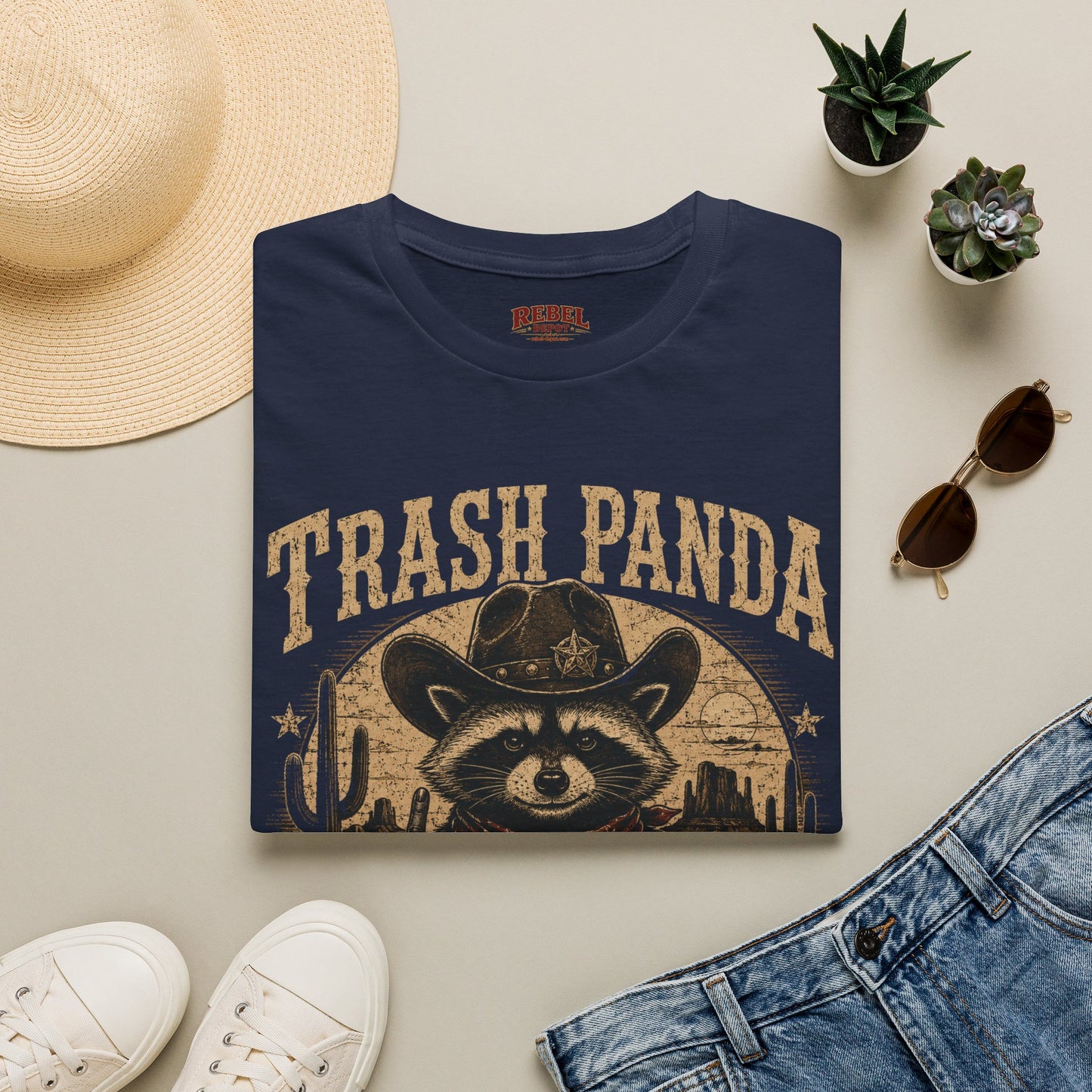 Trash Panda Outlaw (Offensive) Cowboy T-Shirt