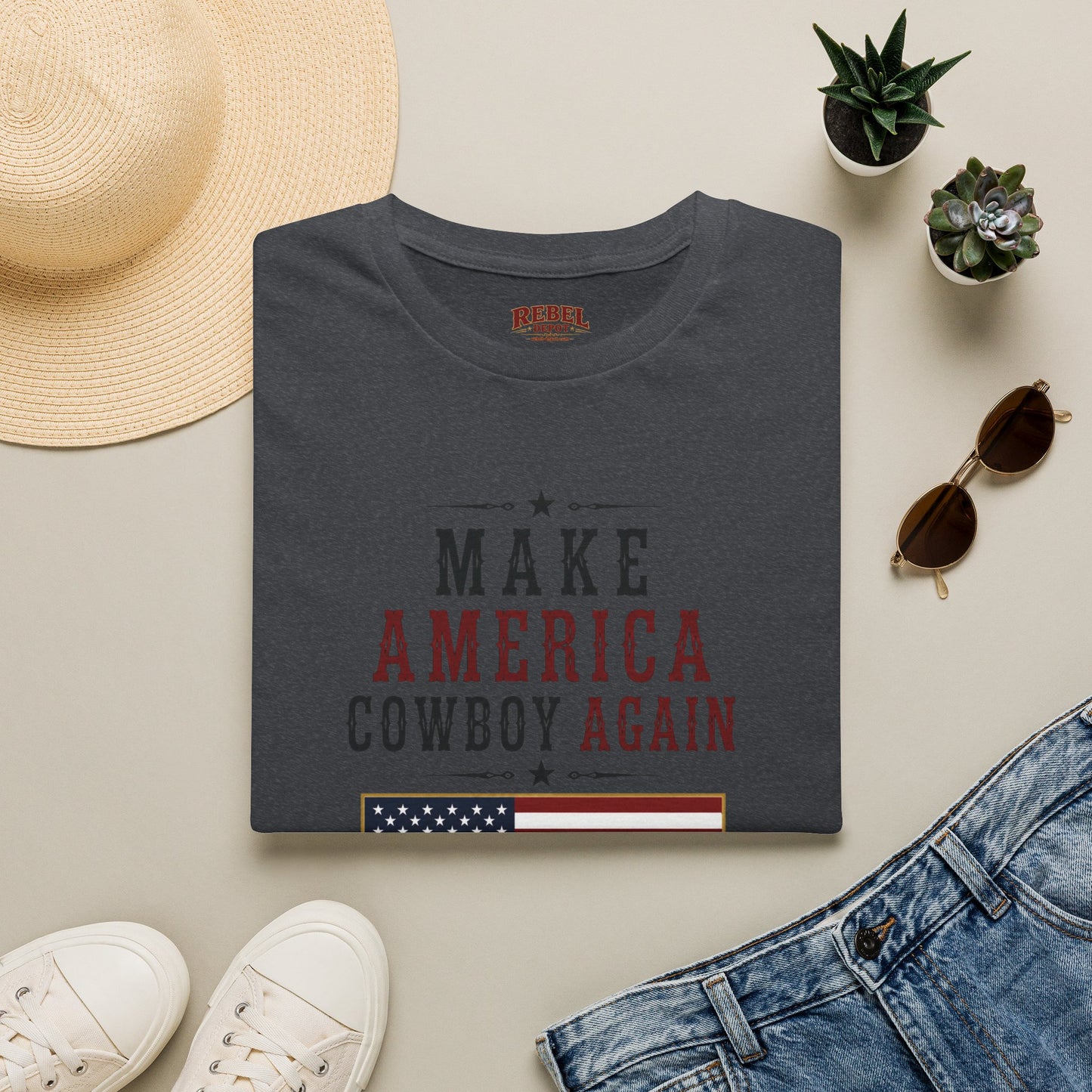 Make America Cowboy Again (Front) T-Shirt