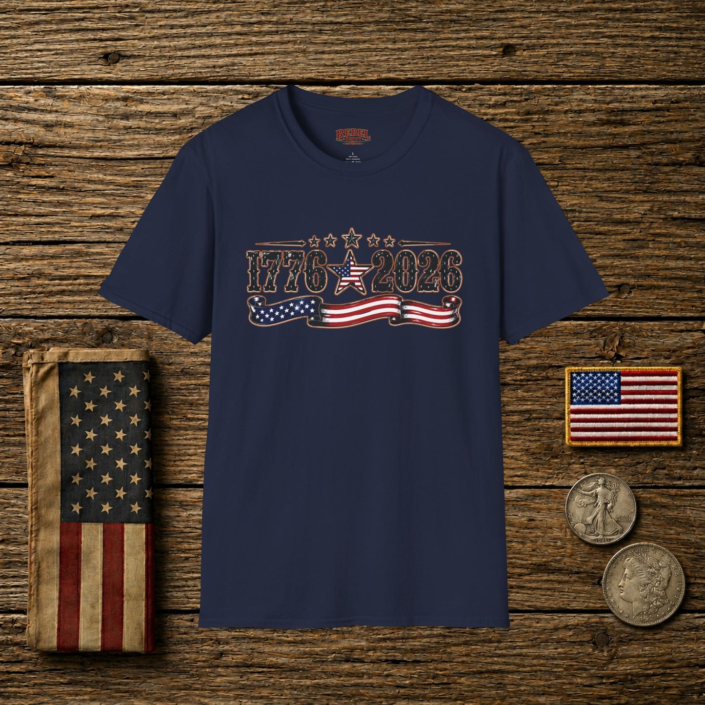 1776 - 2026 Patriot  Adult Size T-Shirt
