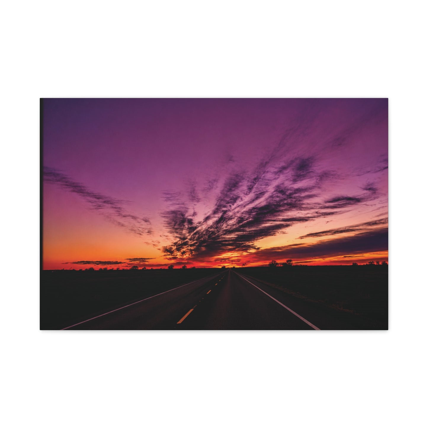 Backroad Sunset Matte Canvas