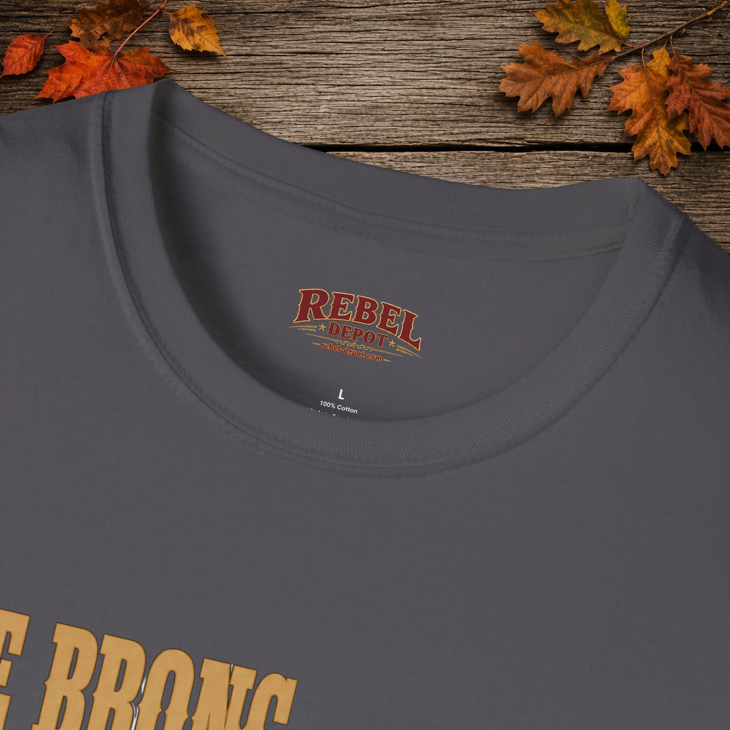 Bronc Ran Out Of Time (Front)  Adult T-Shirt