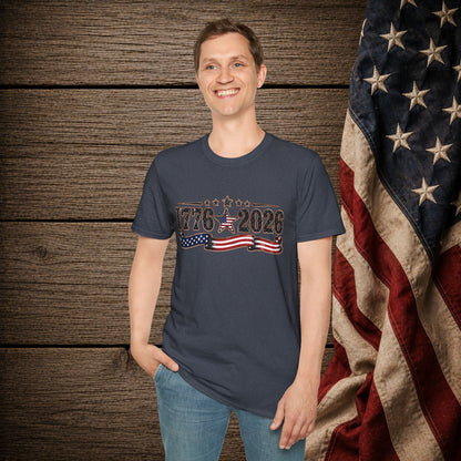 1776 - 2026 Patriot  Adult Size T-Shirt