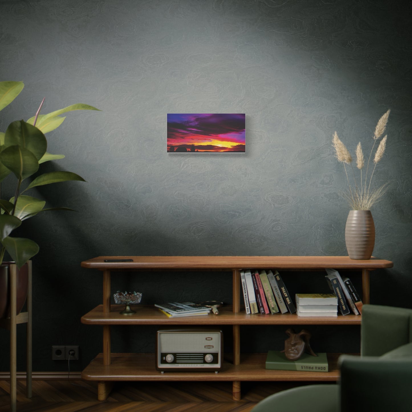Farm Sunset Matte Canvas Art