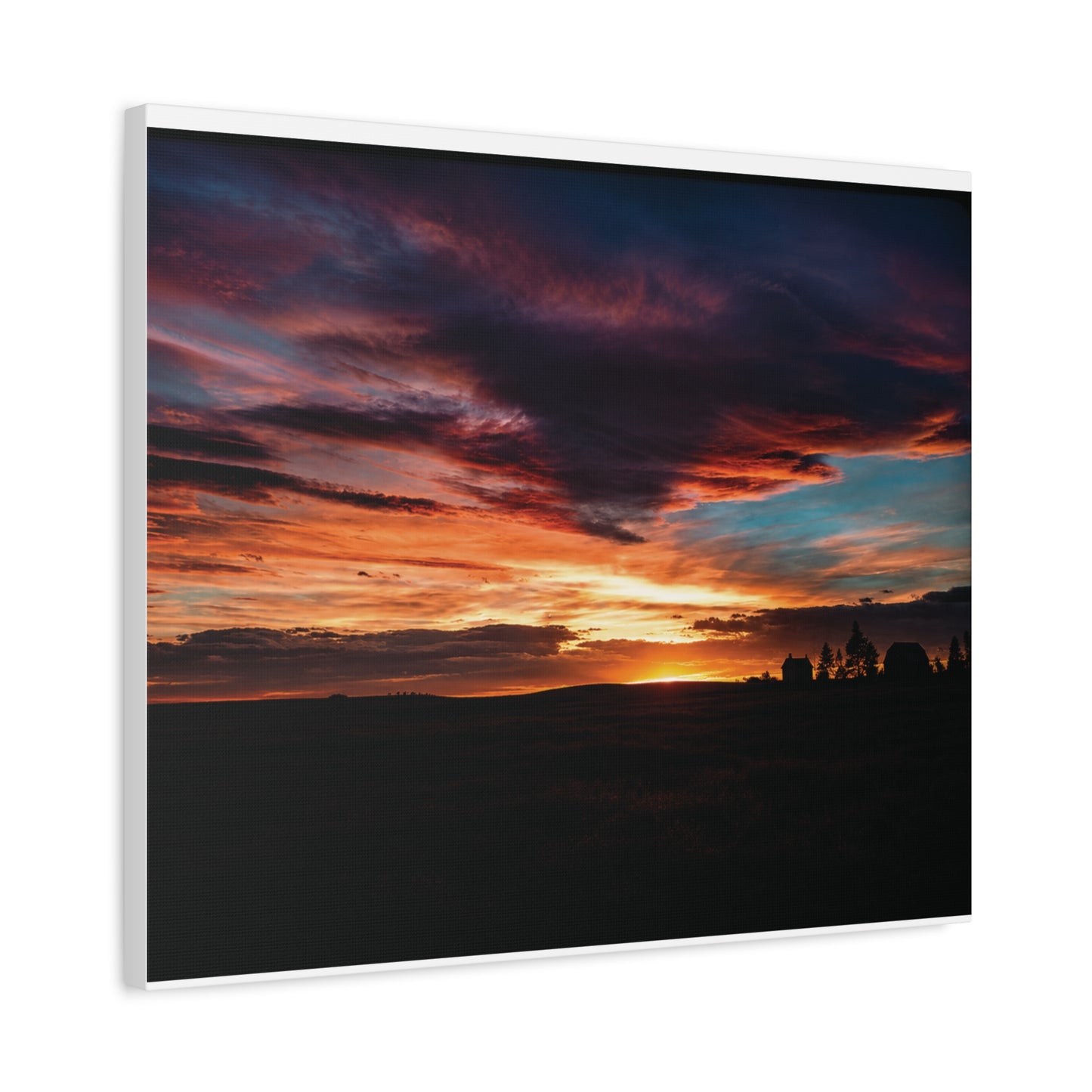 Country Sunset Matte Canvas Art
