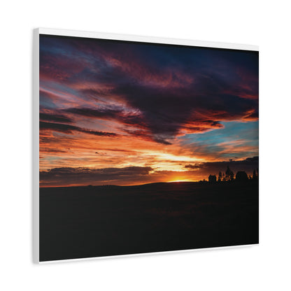 Country Sunset Matte Canvas Art