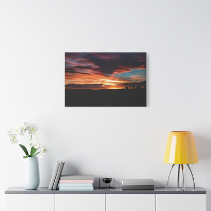 Country Sunset Matte Canvas Art