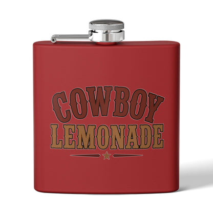 Cowboy Lemonade   Stainless Steel Flask, 6oz