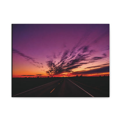Backroad Sunset Matte Canvas