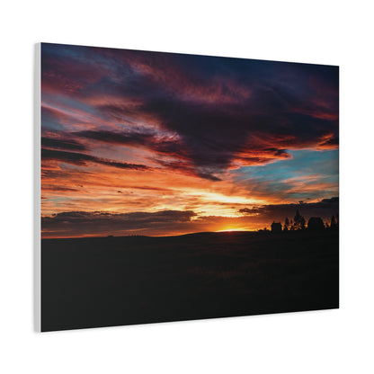 Country Sunset Matte Canvas Art