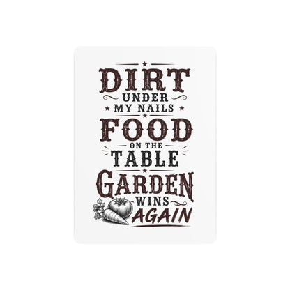 Garden Win  Metal Art Sign
