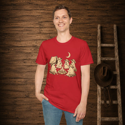 Spooky Campfire   Adult Size T-Shirt