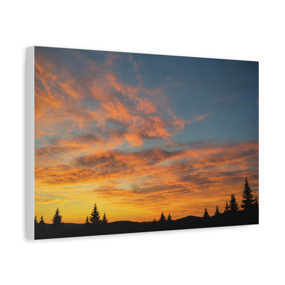 Country Sunrise  Matte Canvas Art
