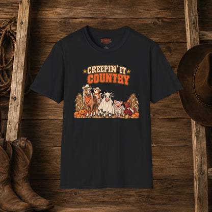 Creepin It Country   Adult Size T-Shirt