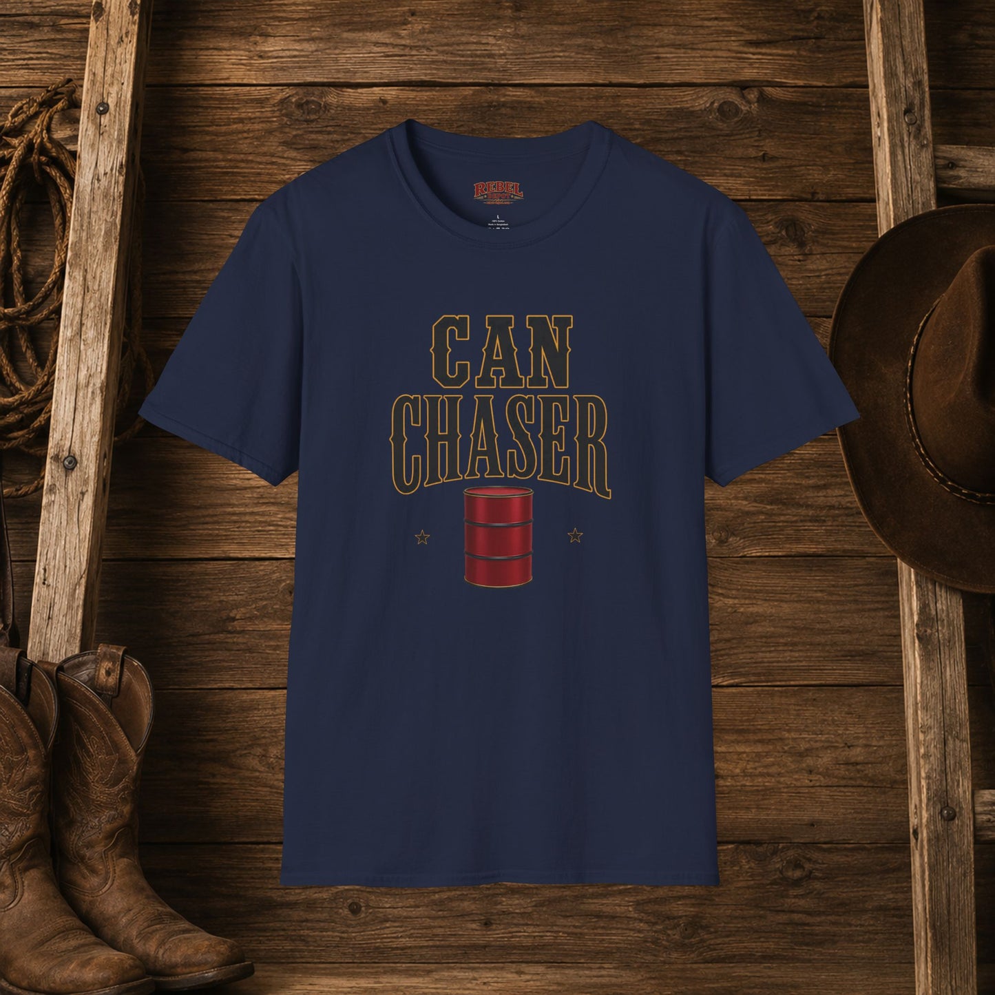 Can Chaser Cowgirl  Adult T-Shirt