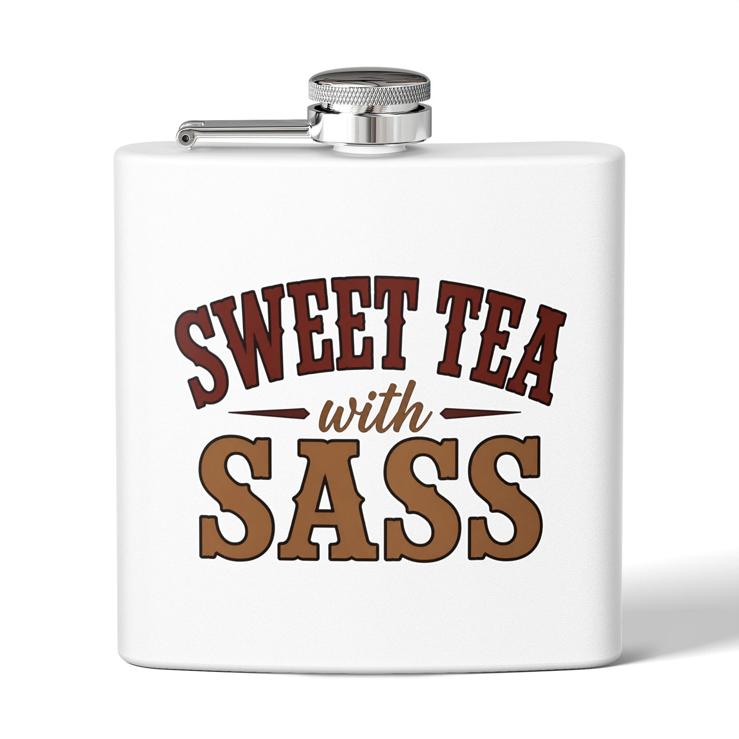 Sweet Tea Sass  Stainless Steel Flask, 6oz