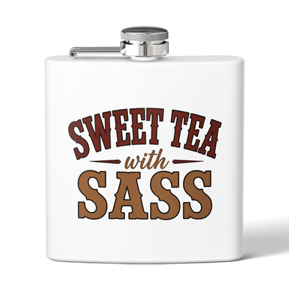 Sweet Tea Sass  Stainless Steel Flask, 6oz