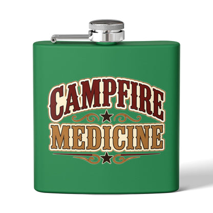 Campfire Medicine  Stainless Steel Flask, 6oz