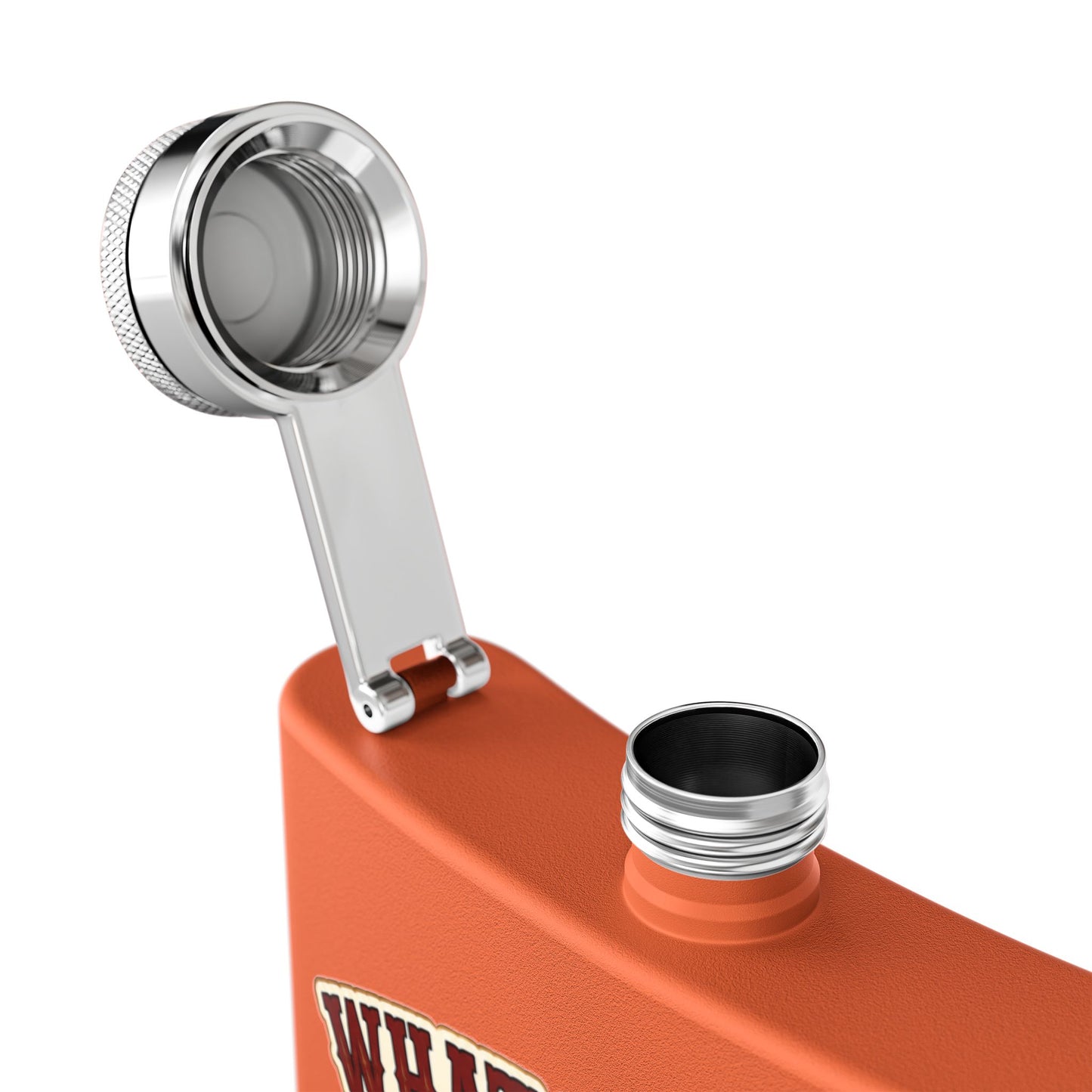 Happens At Campfire  Stainless Steel Flask, 6oz