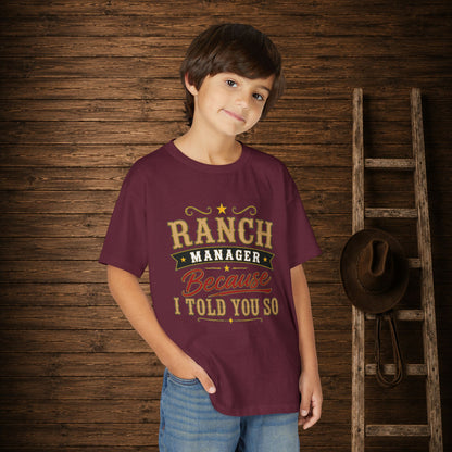 Ranch Manager Youth T-Shirt